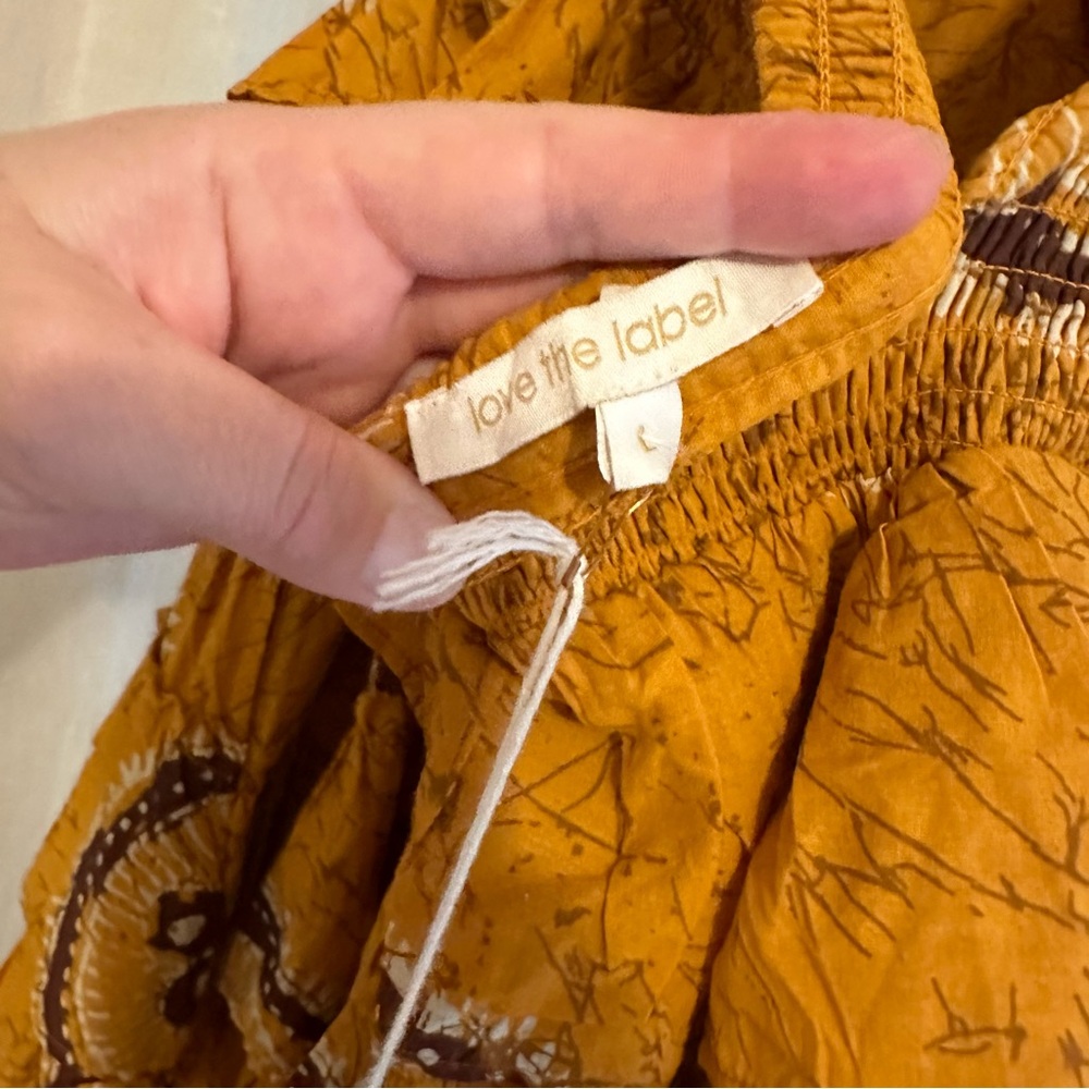 NWT Love the Label Anthropologie Adrienne Ruffled Boho Maxi Dress size large - Picture 9 of 16